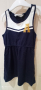 H&M Синя рокля със златно "А", 98/104см., снимка 1 - Детски рокли и поли - 36382625