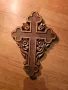 Стар голям  православен кръст от дърворезба - красива майсторска изработка за ценители и колекционер, снимка 2