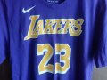 LA Lakers Lebron James #23 Nike Tee оригинална тениска Лейкърс Джеймс размер L  , снимка 4