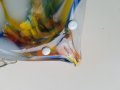 Пепелник Рибка от цветно стъкло 20,5*12,5 см, античен, снимка 5