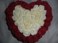 Сърце от рози, снимка 1 - Романтични подаръци - 38953093