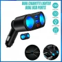 Разклонител за автомобилен контакт + двойно USB QC3.0 бързо зарядно, снимка 3