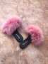 Стилни дамски чехли естествен пух , снимка 4