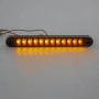 1бр. ЛЕД LED НЕОН габарит с 12 диода, 12-24V , ОРАНЖЕВИ, снимка 1
