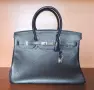 Дамска чанта -  клонинг на Hermès Birkin 35 Black , снимка 1