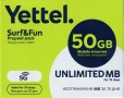 Неограничени MB ЙЕТТЕЛ Предплатен стартов пакет Мобилен интернет 50 GB сим карта / sim card, снимка 1