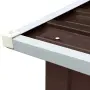 vidaXL Навес за дърва, поцинкована стомана, 172x91x154 см, кафяв, снимка 5
