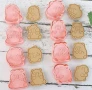 8 бр Капибара Capybara пластмасови разглобяеми резци форми фондан тесто бисквитки, снимка 4