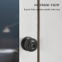 PinLin 5 броя кръгла дръжка за врата с ключалка за офис / входна врата, снимка 5