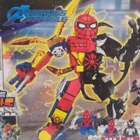 Конструктор Спайдърмен и Венъм робот с фигурки (Marvel, Spiderman & Venom), снимка 1 - Конструктори - 41573660