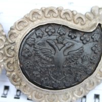 Изящни сребърни възрожденски пафти, снимка 5 - Антикварни и старинни предмети - 40760913