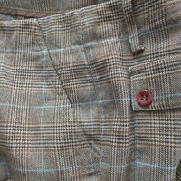 Дамски елегантен панталон,каре, размер М, с маншет, снимка 7 - Панталони - 41141926