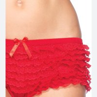 Penye M- Червени секси бикини с воланчета , снимка 4 - Бельо - 41099713