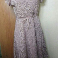 Нежна рокля в цвят пепел от рози🍀❤M,M/L❤🍀 арт.4075, снимка 1 - Рокли - 36151446