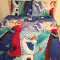 Детски спални комплекти - Ранфорс 100% памук - Замръзналото кралство, снимка 2 - Спално бельо и завивки - 41511455