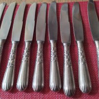 Сребърни прибори лъжици лъжички ножове , снимка 9 - Антикварни и старинни предмети - 39903473
