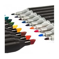 Комплект маркери за рисуване, оцветяване, Двустранни, 36бр, снимка 2 - Образователни игри - 41866299
