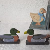 2 бр стари дървени патки, патка, фигура, снимка 1 - Други - 34514168