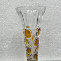 Винтидж стъклена ваза. №5235, снимка 4 - Антикварни и старинни предмети - 44823780