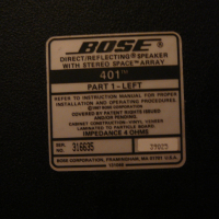 BOSE 401, снимка 9 - Ресийвъри, усилватели, смесителни пултове - 44828975