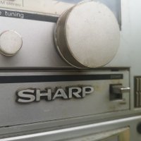 SHARP GF 767H Radio Dual cassette recorder Boombox, снимка 3 - Аудиосистеми - 40825247