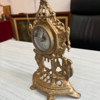 Немски бронзов часовник в бароков стил. №4364, снимка 4 - Антикварни и старинни предмети - 41800906