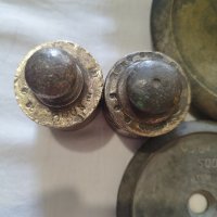 комплект бронзови тежести теглилки грамове грам за везна кантар, снимка 6 - Антикварни и старинни предмети - 44259188