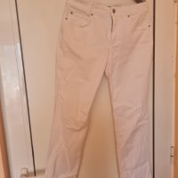 Бял дънков панталон , снимка 4 - Панталони - 41042035