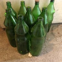 стъклени бутилки от Соца 1л. тъмно стъкло от олио, снимка 1 - Други - 40796841