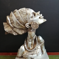 Декоративна статуетка африканка, снимка 2 - Статуетки - 36151331