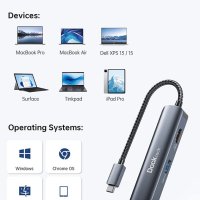 5 в 1 USB C хъб Масивно разширение - Dockteck Multiport Adapter Dongle, снимка 5 - Друга електроника - 41230647
