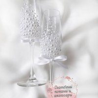 Сватбени чаши , снимка 8 - Сватбени аксесоари - 39638017