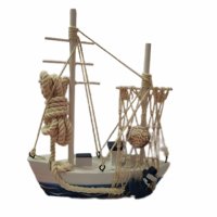 Лодка Ahelos, Рибарска, Дървена, 20х15 см., снимка 1 - Морски сувенири - 41666474
