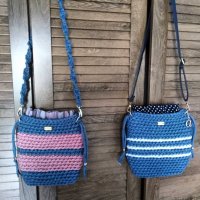Дамски плетени чанти, ръчно изработени, модерна визия, снимка 6 - Чанти - 34899131