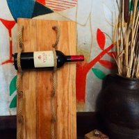 Дизайнерска стойка за вино! Ръчна изработка! , снимка 1 - Пана - 34273934