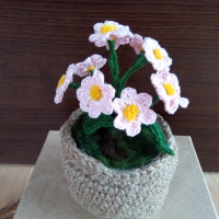Цветя плетени на една кука, снимка 5 - Декорация за дома - 44825491
