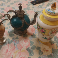 Антични ваза,чайник и амфора, снимка 1 - Антикварни и старинни предмети - 44606517