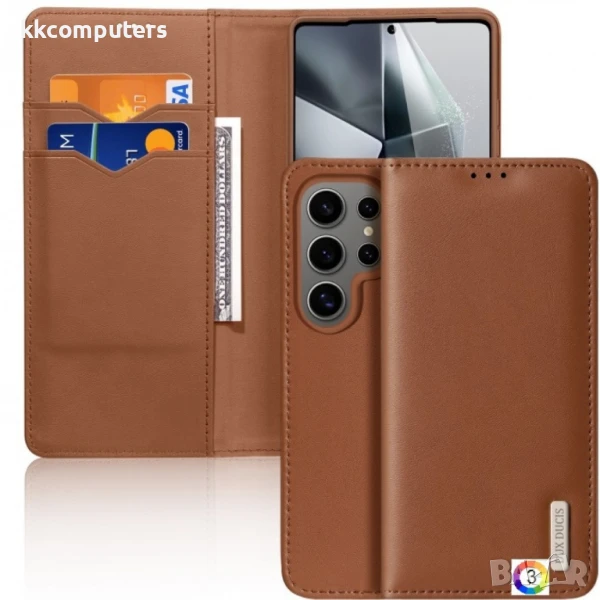Samsung Galaxy S25 Ultra DUX DUCIS Wallet/ PU + TPU Кожен Калъф и Протектор, снимка 1