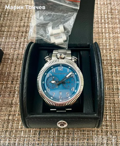 Bomberg BB-68 Light Blue Chronograph NS44CHSS.204.9, снимка 1