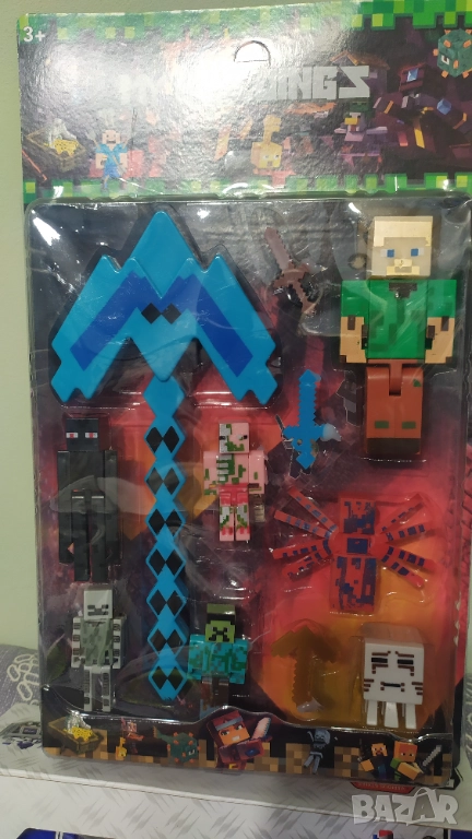 Майнкрафт фигури с брадва , снимка 1