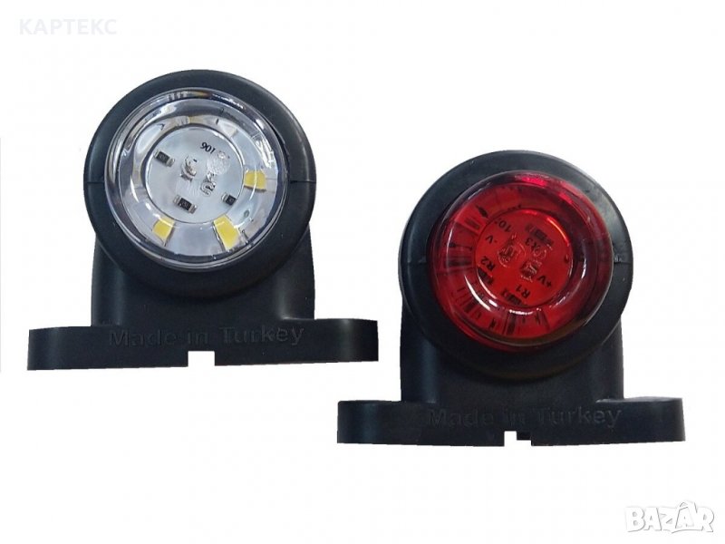 LED Габарит мини рогче очички за камиони бус ремарке каравана 12 и 24V, снимка 1