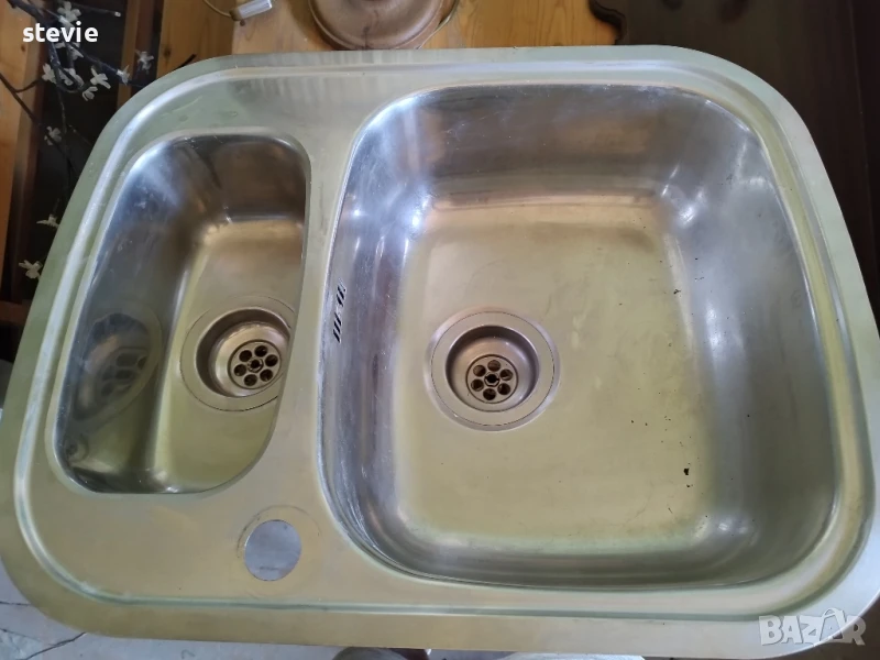 Двойна мивка за заведение, снимка 1
