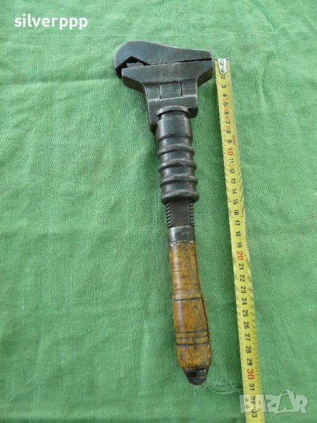  Стар немски раздвижен ключ - 67 , снимка 1