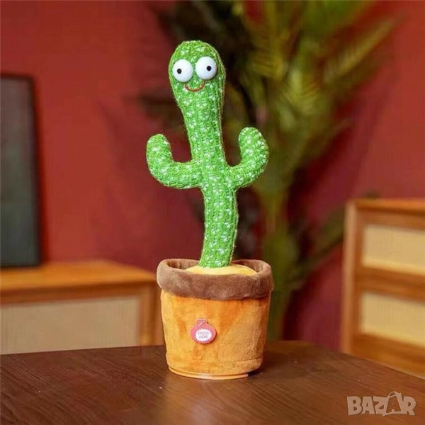 Забавният, пеещ и танцуващ кактус играчка, снимка 1