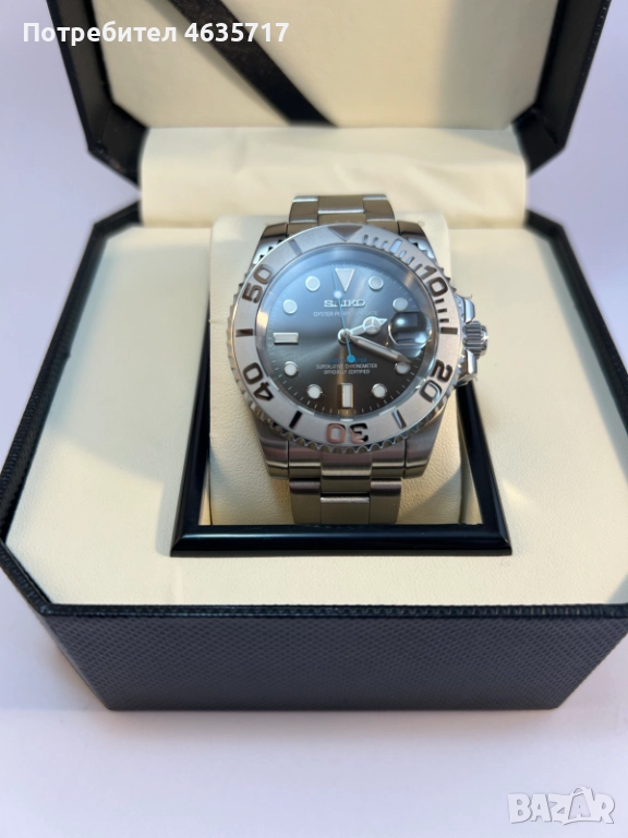 Нов часовник Seiko Yacht-Master Silver (custom mod), снимка 1