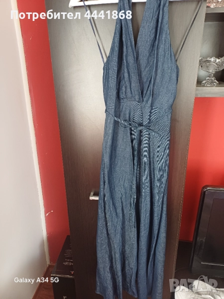 Дамска рокля Zara.Нова не е обличана.Деним., снимка 1