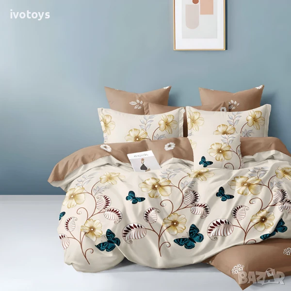 Двулицево спално бельо, 6 части - Модел WS18114, снимка 1