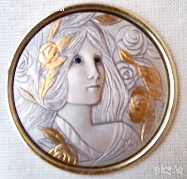 Картина рисувана върху сребърно  фолио, снимка 1