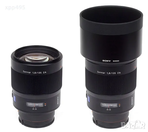 Sony обектив Carl Zeiss Sonnar T*135 mm f/1.8 ZA като нов, снимка 1