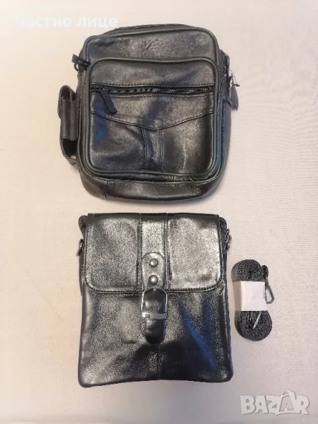Нови мъжки чанти естествена кожа , снимка 1